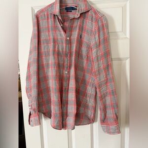 Polo by Ralph Lauren plaid linen shirt